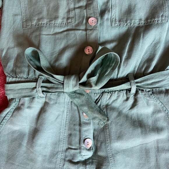 Cloth and Stone Green Utility Romper XS - Picture 5 of 8